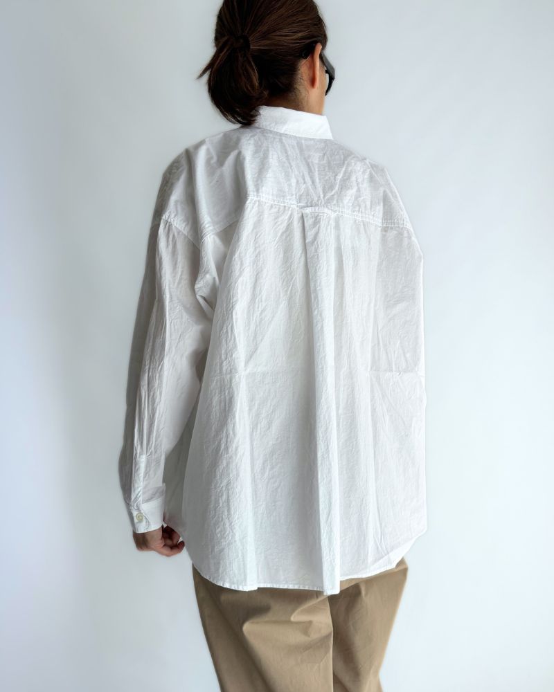 Regular Collar Big Shirt in White