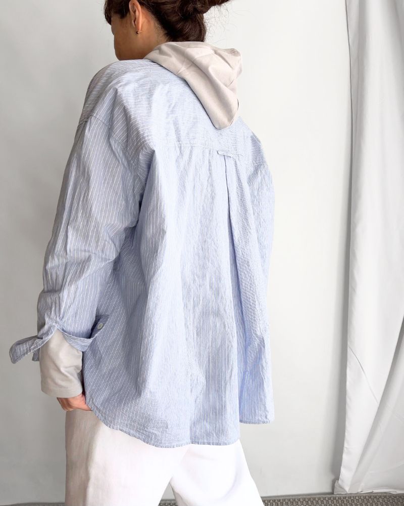 Drawstring Hoodie Pullover in LightGray