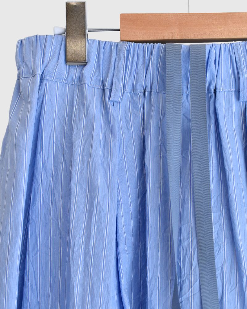 MIRA-CC Tuck Skirt in SaxStripe