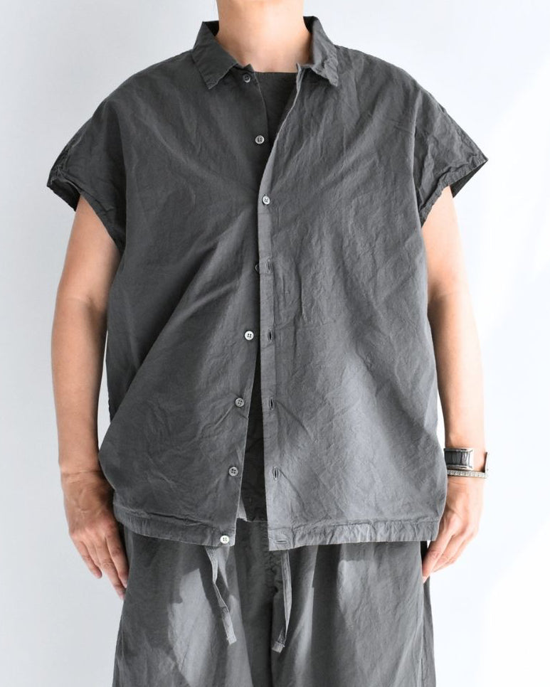 Shrink French Sleeve Shirt in Gray