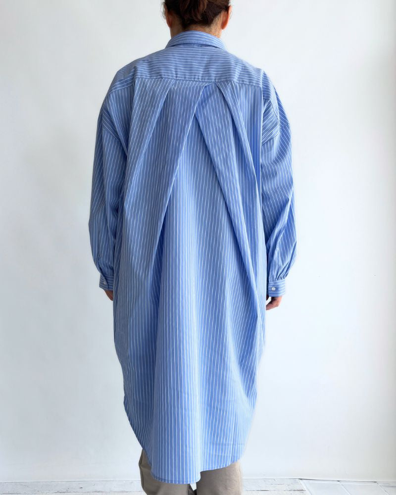 Knit vest layered striped shirt dress 'APOLU' in Saxe