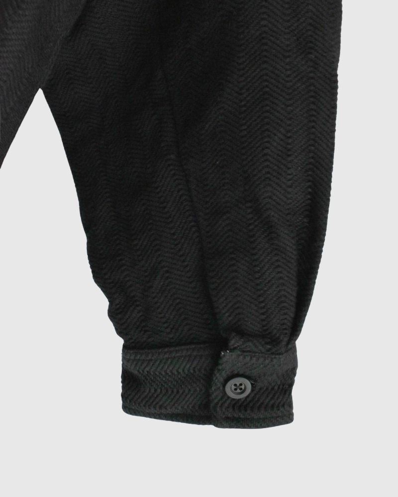 TEORI Cotton Herringbone Jacket in Black