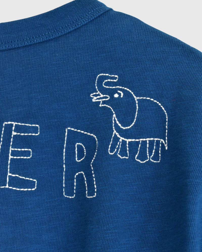 HEY Long Sleeve T-Shirt in Navy