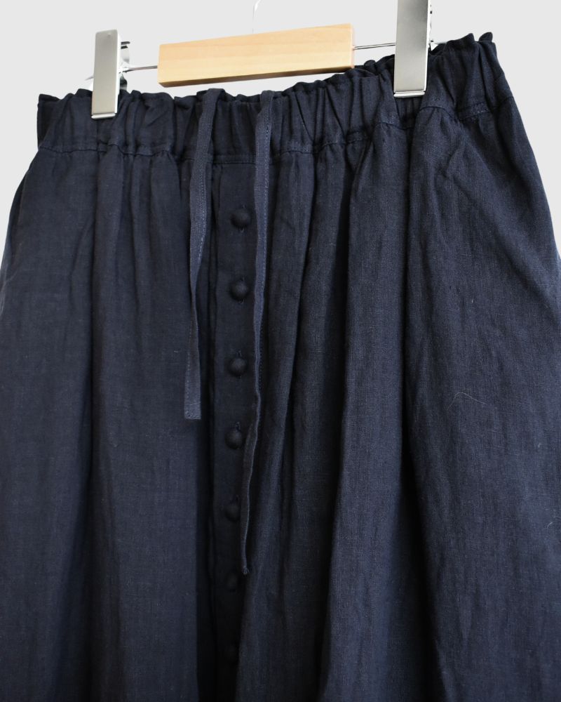 French Linen Skirt in Navy