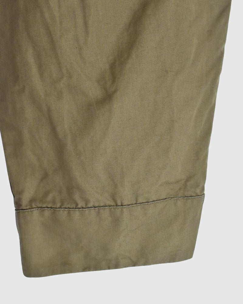 TUCKED oeuf PANTS in Khaki