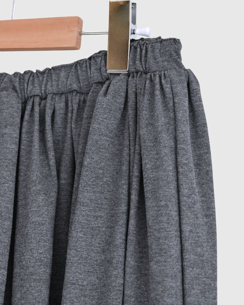 UV Protection Gathered Skirt in Charcoal