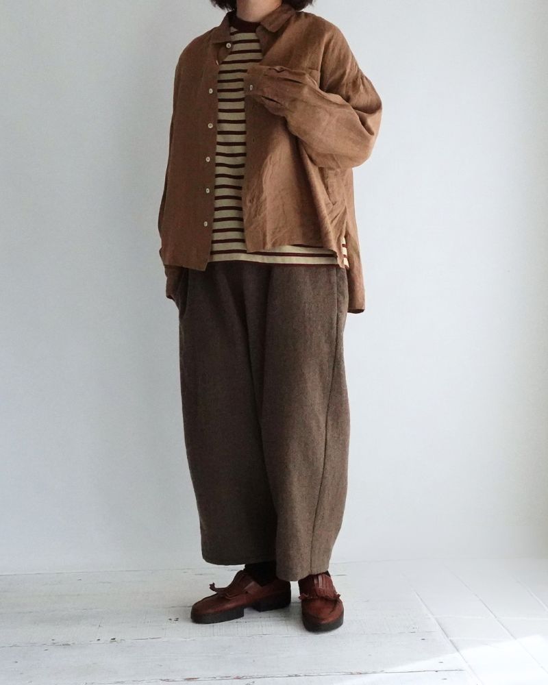 Wool Pants in Brown