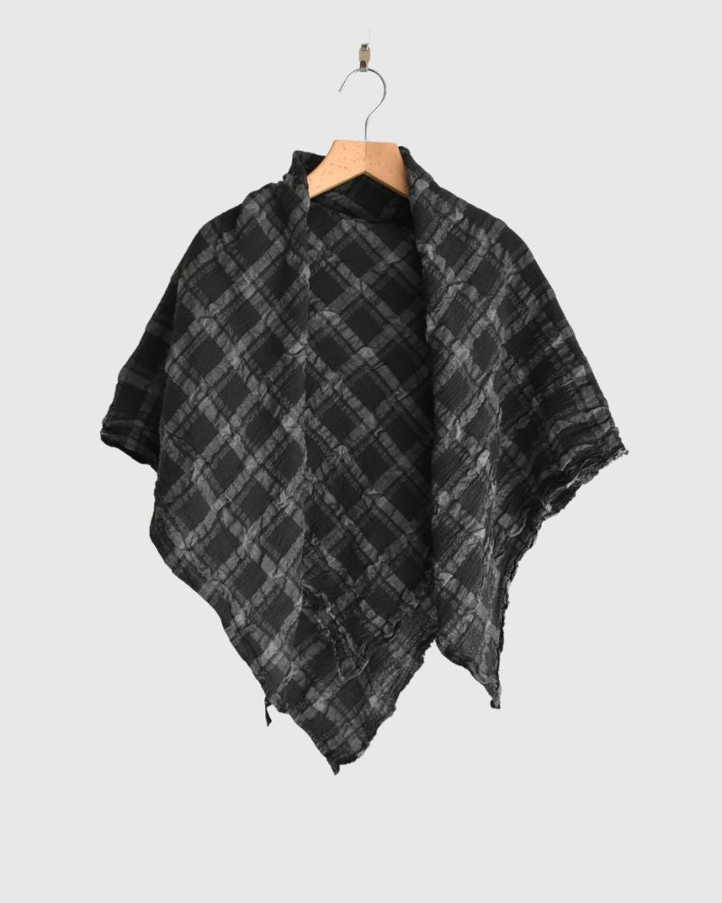 Favorite Check Stole in GrayCheck