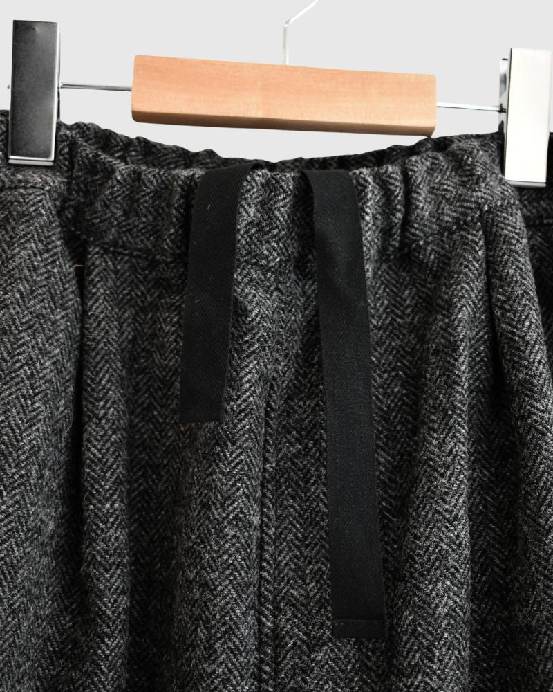 WOOL KUNG FU PANTS type II in Black