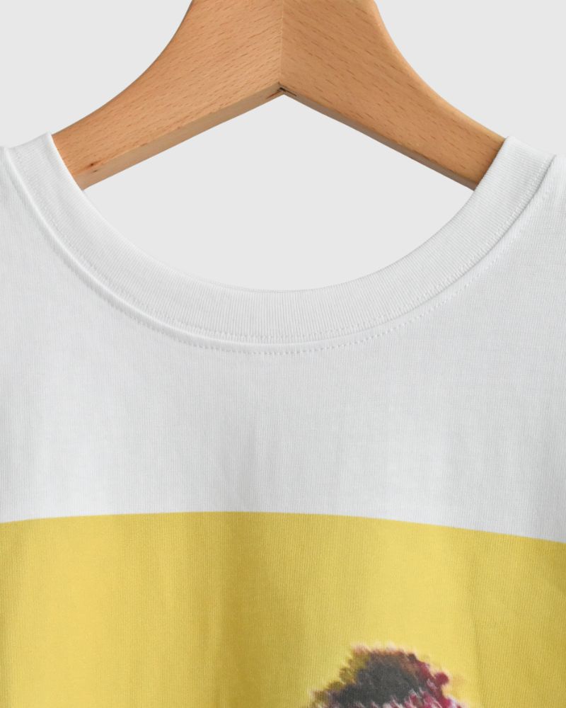 2-Way Graphic Print T-shirt in OffWhite