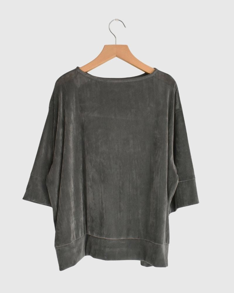 TULLE FLOCKY pullover in CharcoalGray