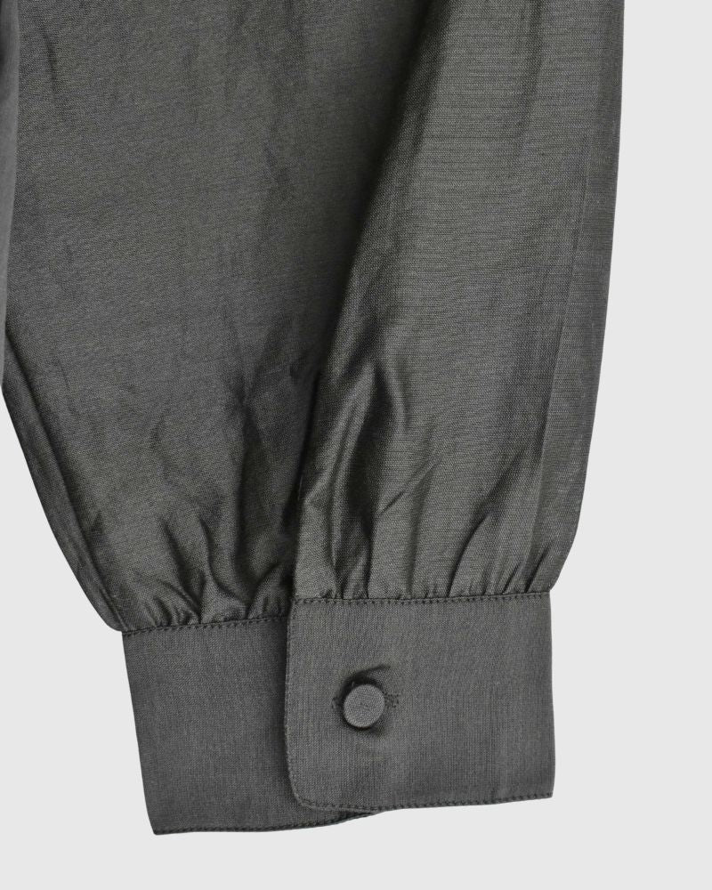 RAHASTHAN TUCK GATHERED PULLOVER in Gray