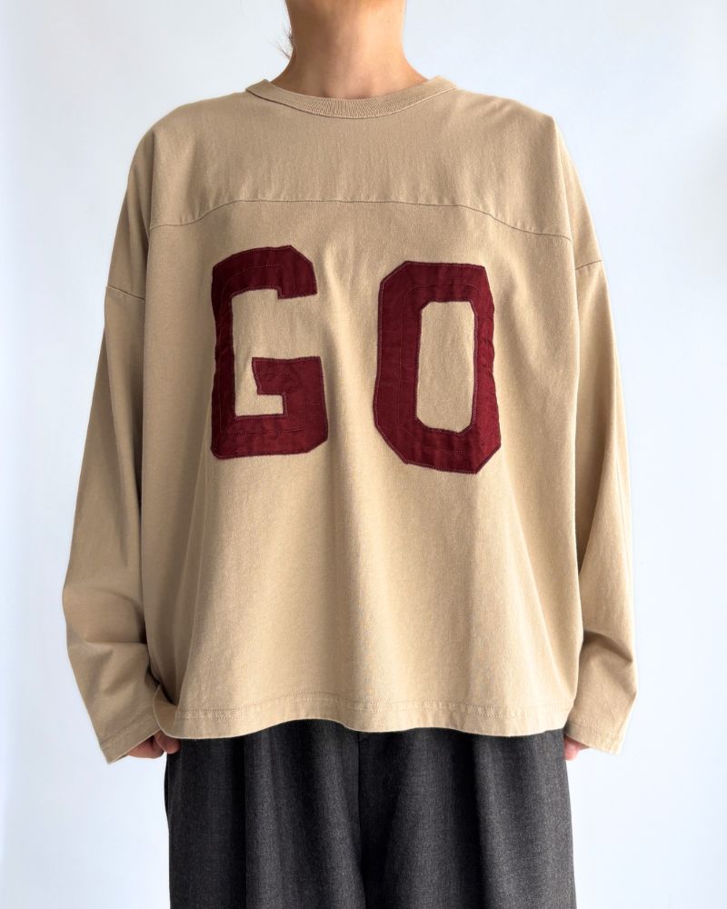 GO Football Long Sleeve T-Shirt in Gray