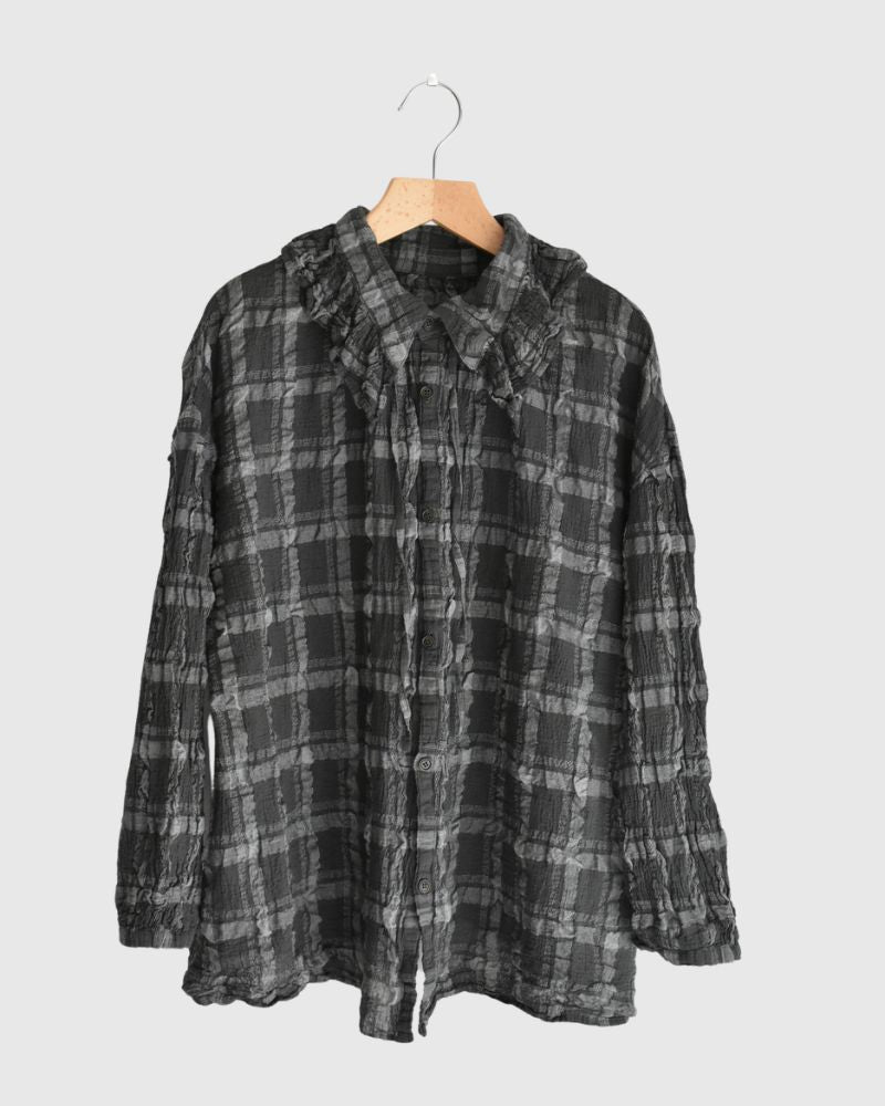 Favorite Check Blouse in GrayCheck