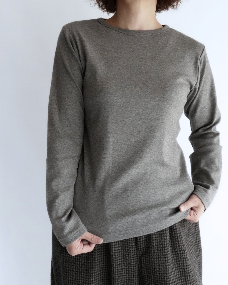 ichi Antiquites | 1200644 Yak Crew-Neck Pullover in Gray