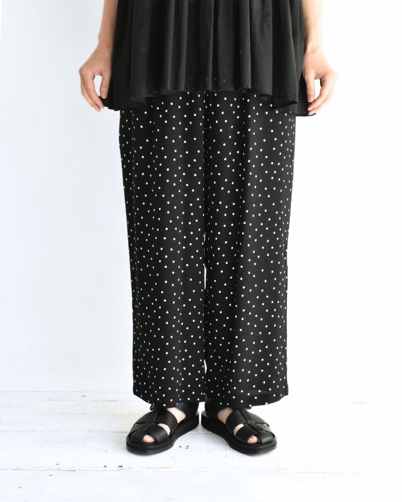 Ipeker Print Easy Pants in BlackDot