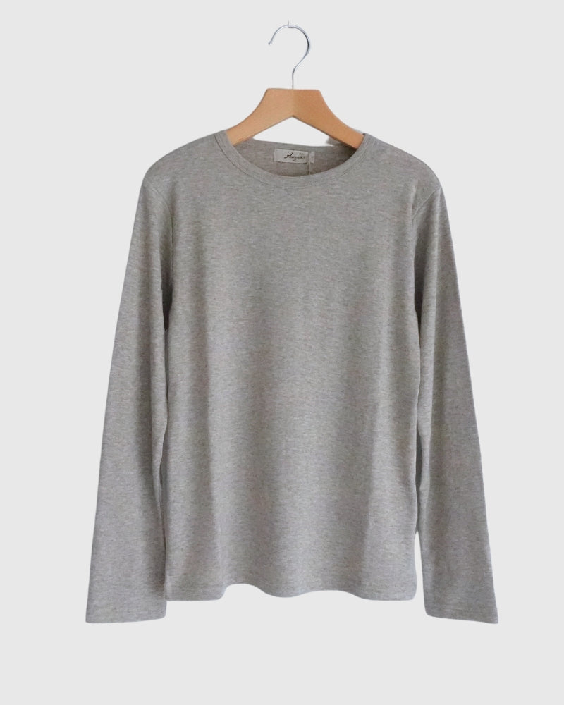ichi Antiquites | 1200644 Yak Crew-Neck Pullover in Greige