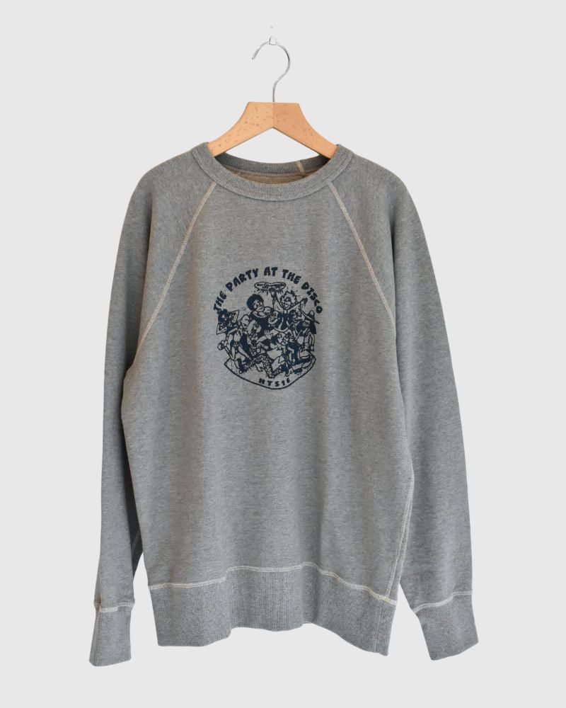 "HTS16" Printed Sweatshirt in MilkyGrey