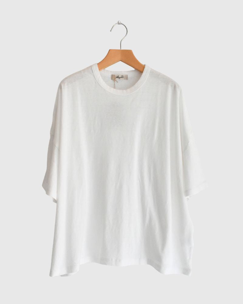 Wide T-shirt in White