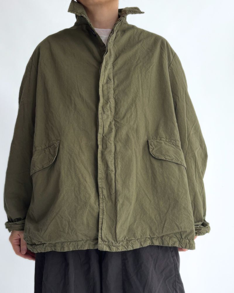 Garment Dye Short Coat in Khaki