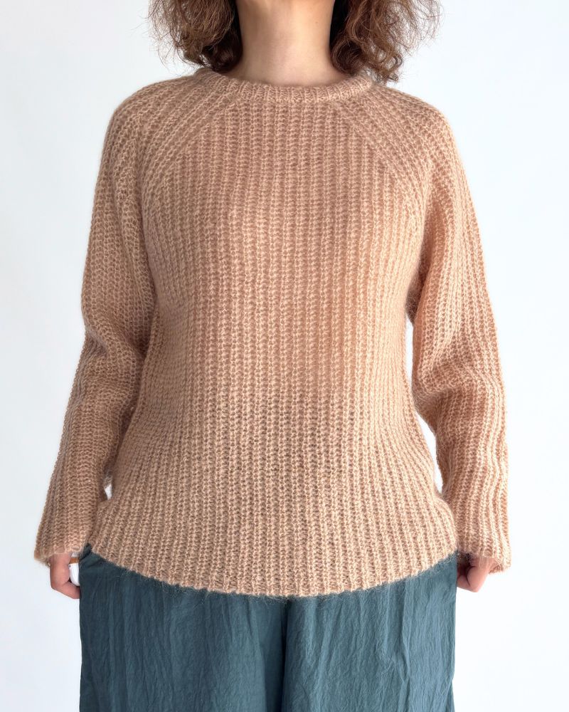 Mohair pullover in PinkBeige
