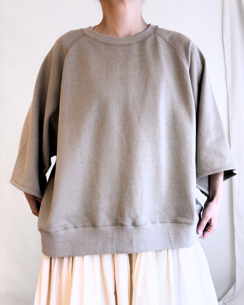 Vintage fleece pullover in Beige