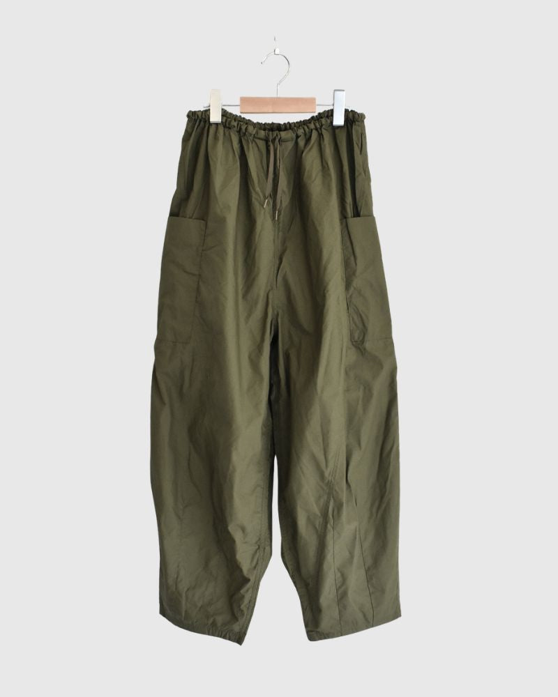 Typewriter Cotton Pants in Khaki