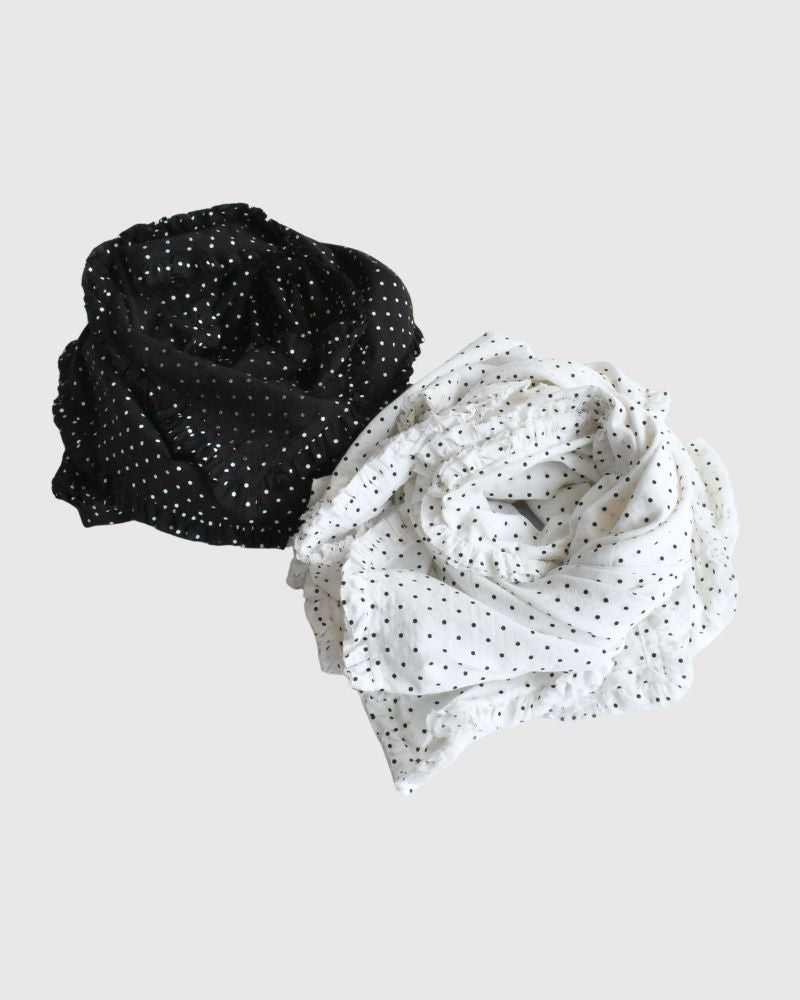 Dotted frill stole