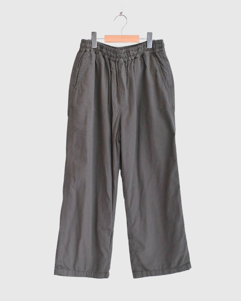 40s ORGANIC POPLIN (OVERDYE) EASY PANTS in SmokeGray