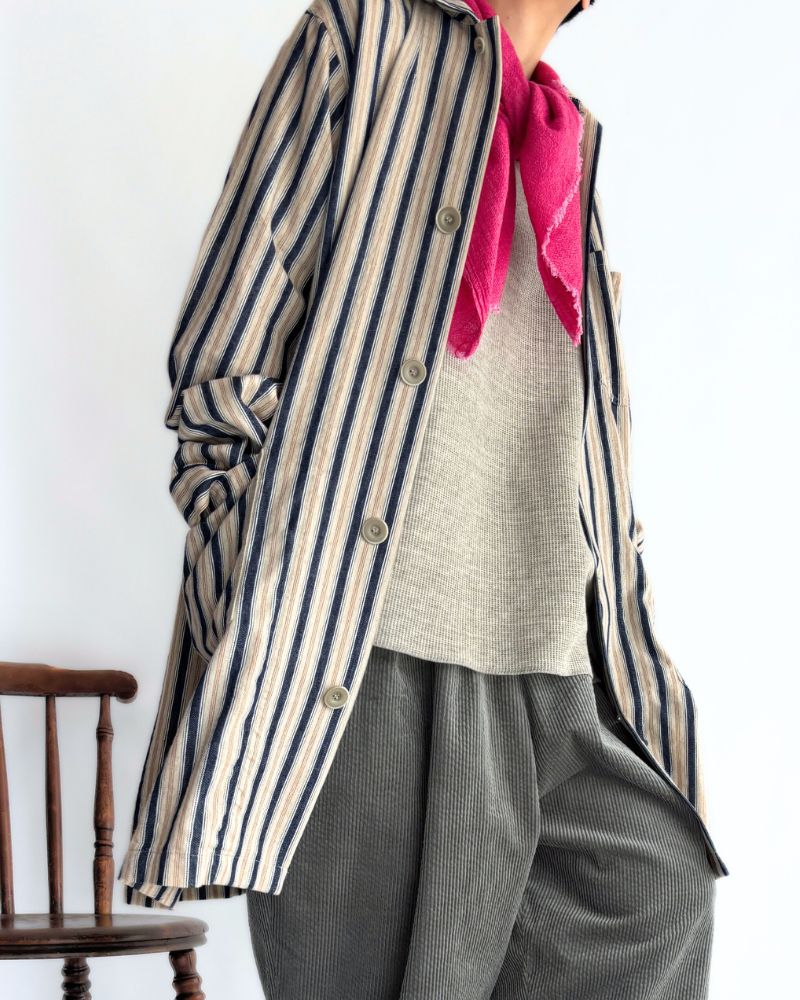 Indigo Stripes Atelier Jacket in Stripe