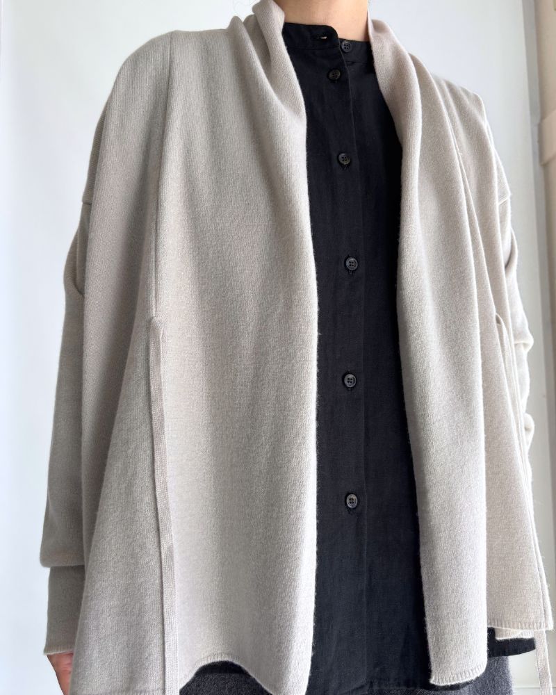 Shawl Cardigan in Milk