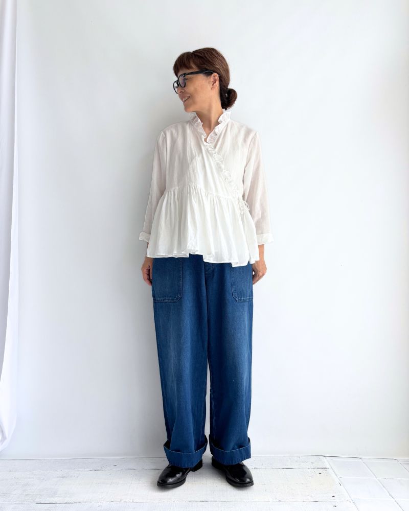 Denim Utility Pants in BlueIndigo