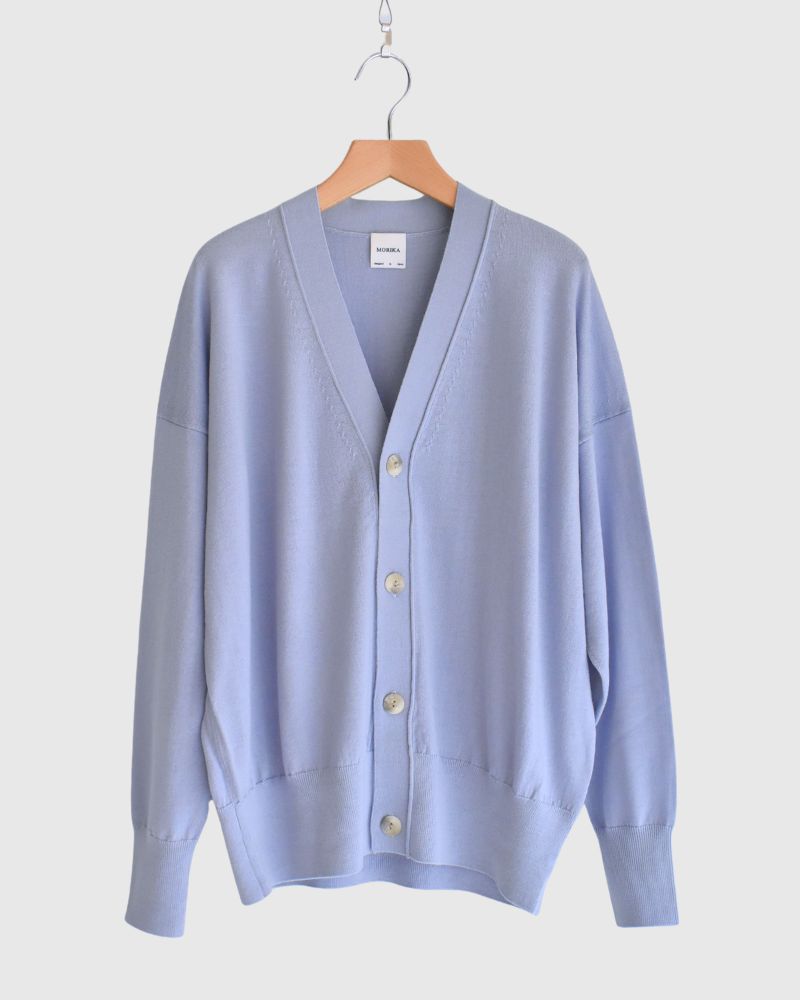 Merino Daddy Cardigan in Lavender