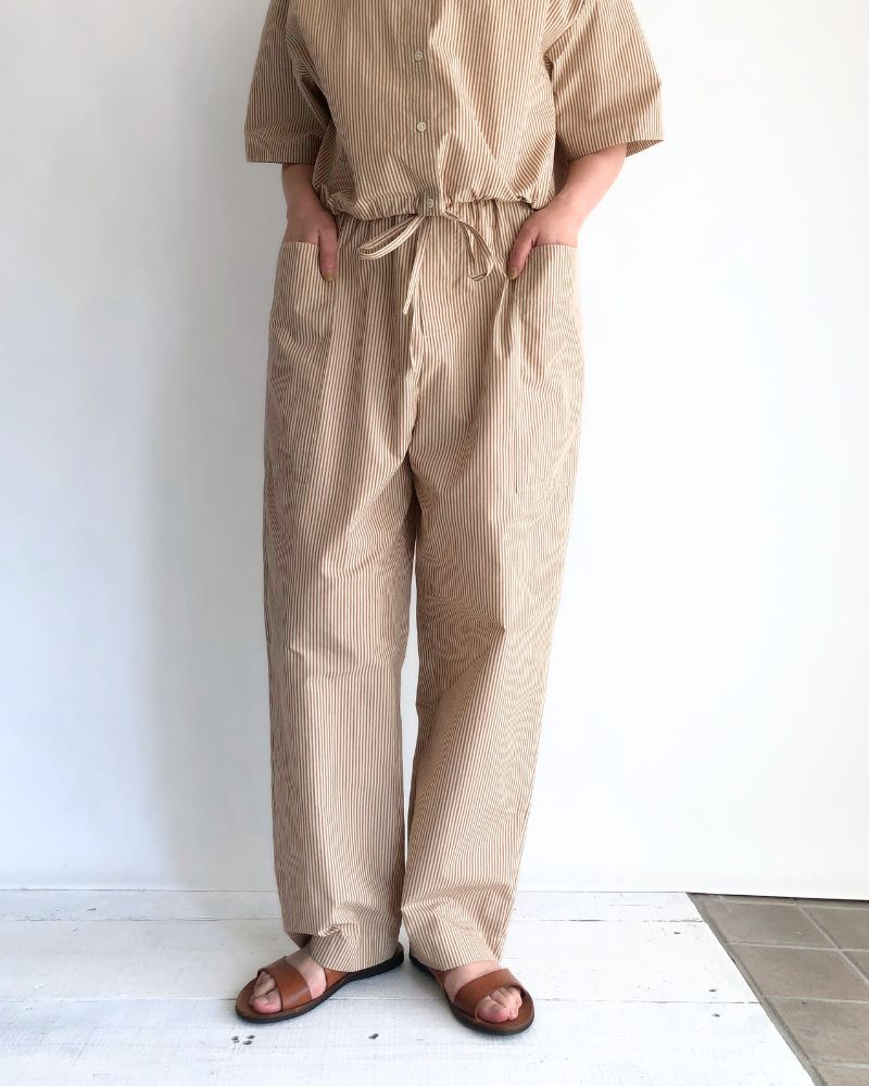BITTERSWEET-W Easy Pants in BeigeStripe
