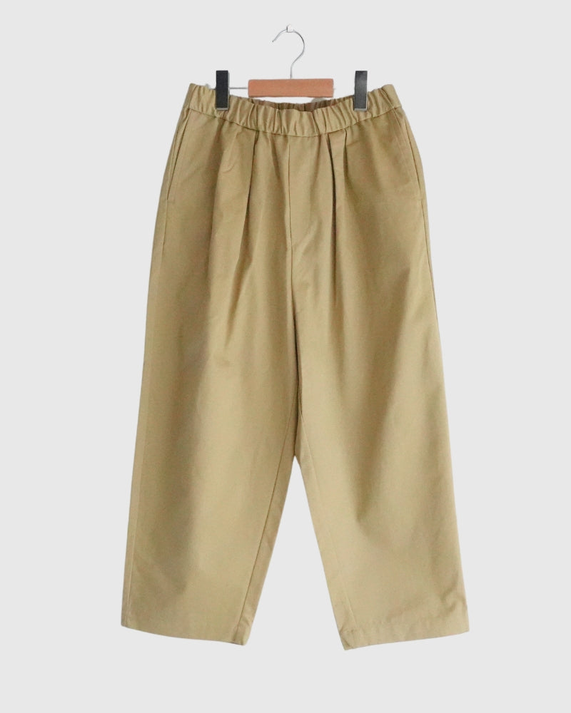 West Point 2-Tuck Tapered Easy Pants in Beige