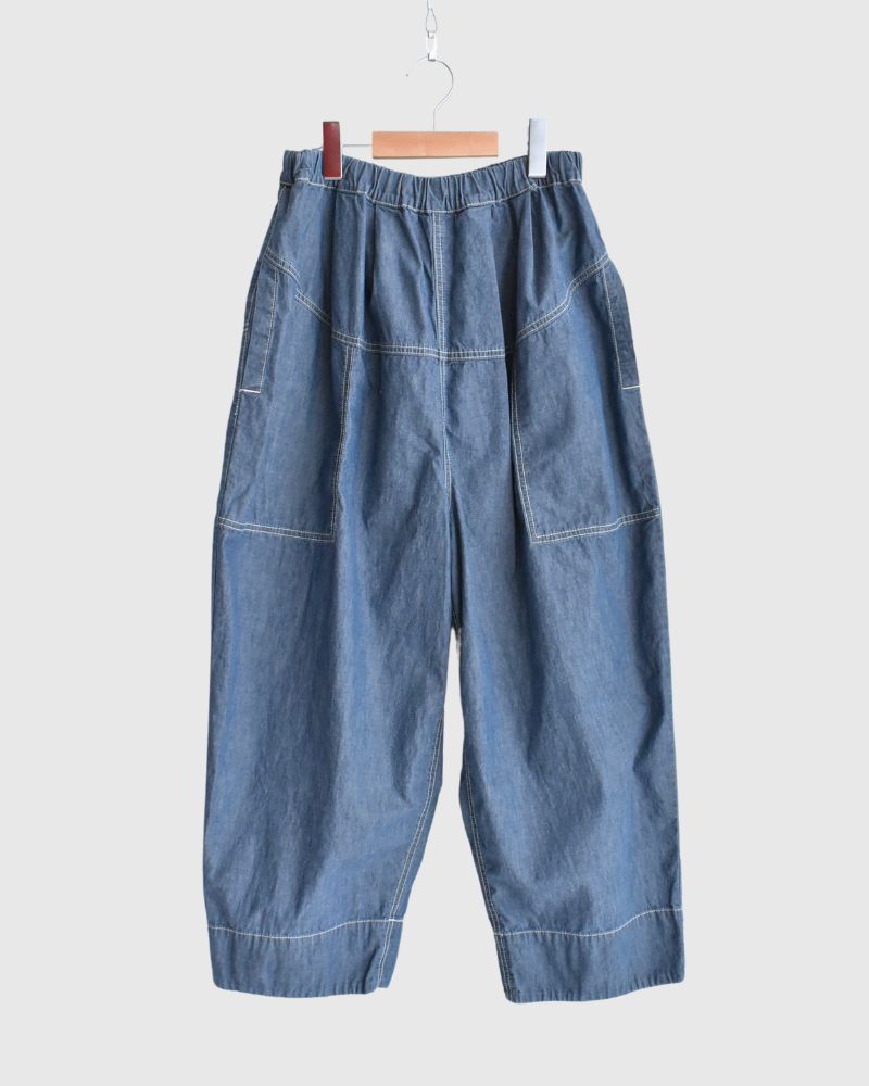 6.3oz Denim Dungaree Full Pants in Blue