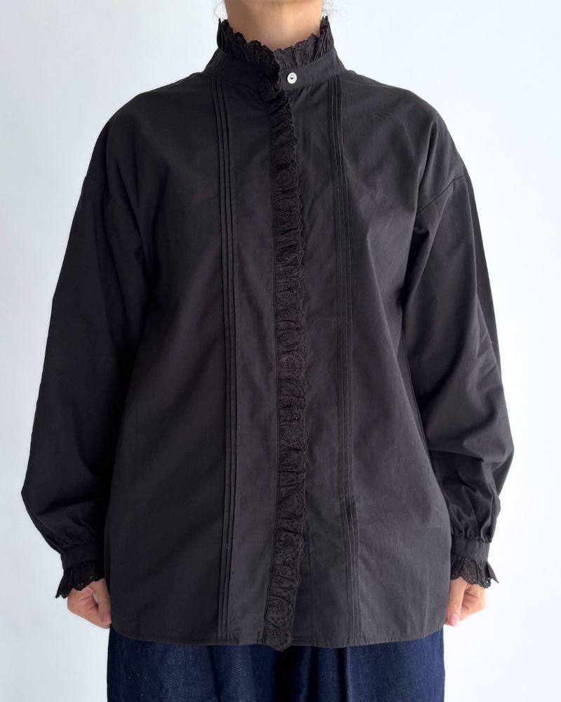 Vintage Lace Blouse in Black