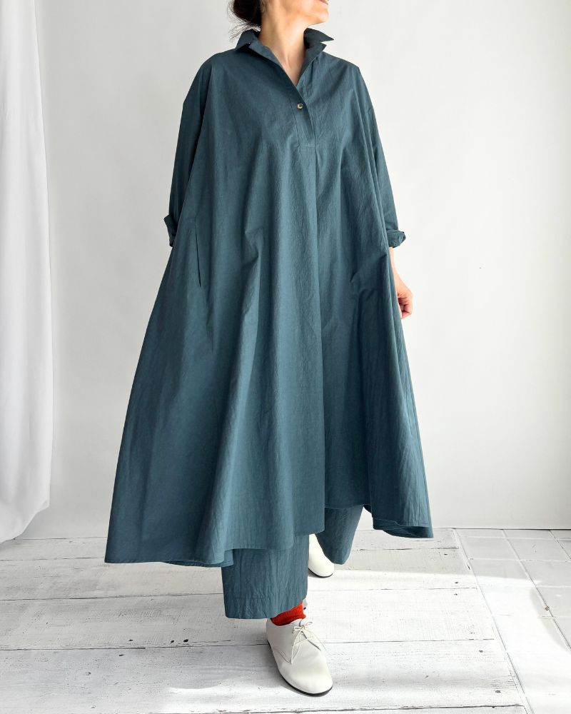 Skipper Flare Dress in DarkGreen