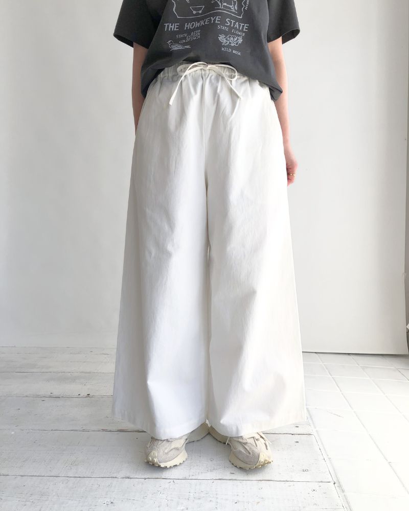 Seamless Side Wide Pants in White