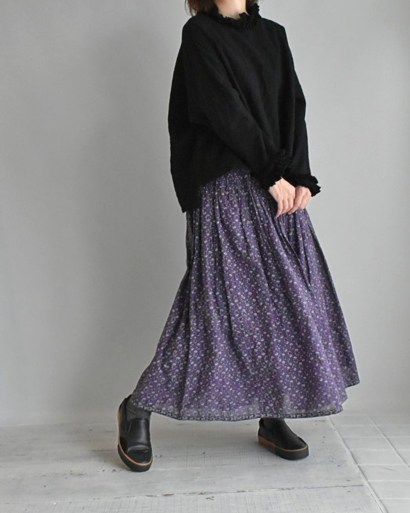 Wool Box Pullover in Black