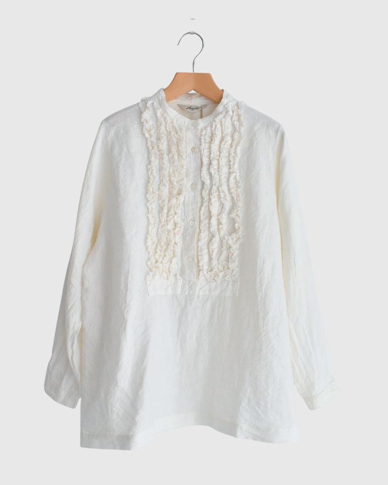 French Linen Shirt in White