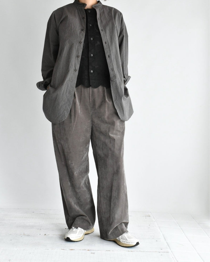 Velvet Semi Wide Easy Pants in Brown