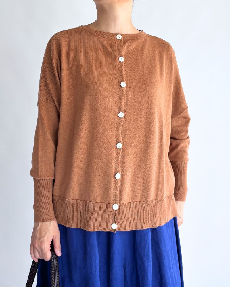 5COLOR 2WAY Cardigan in Camel