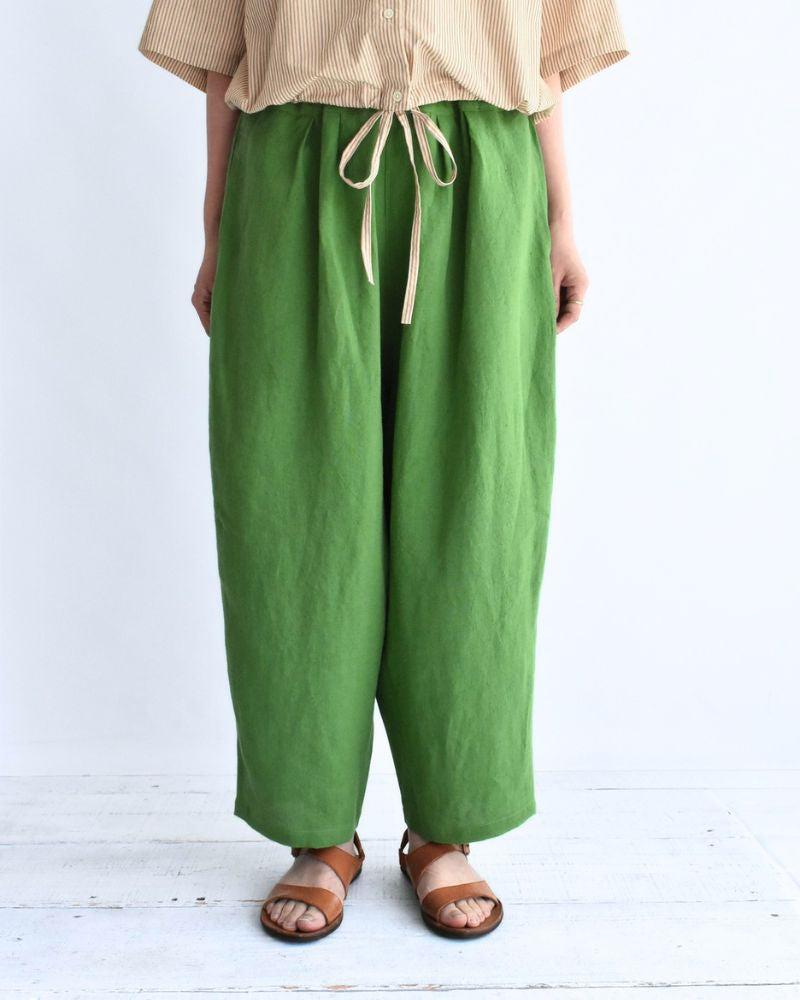 Egg Pants (LINEN/RAMIE) in Green