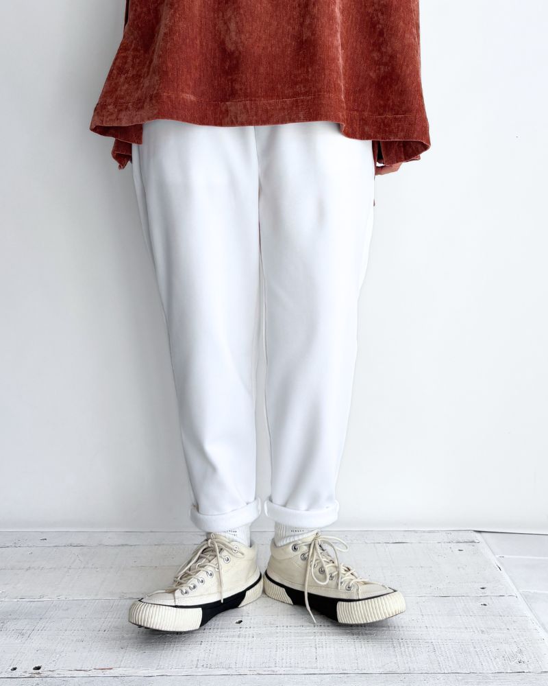 Fleece-lined poncho jodhpurs trousers 'RUNKY' in White