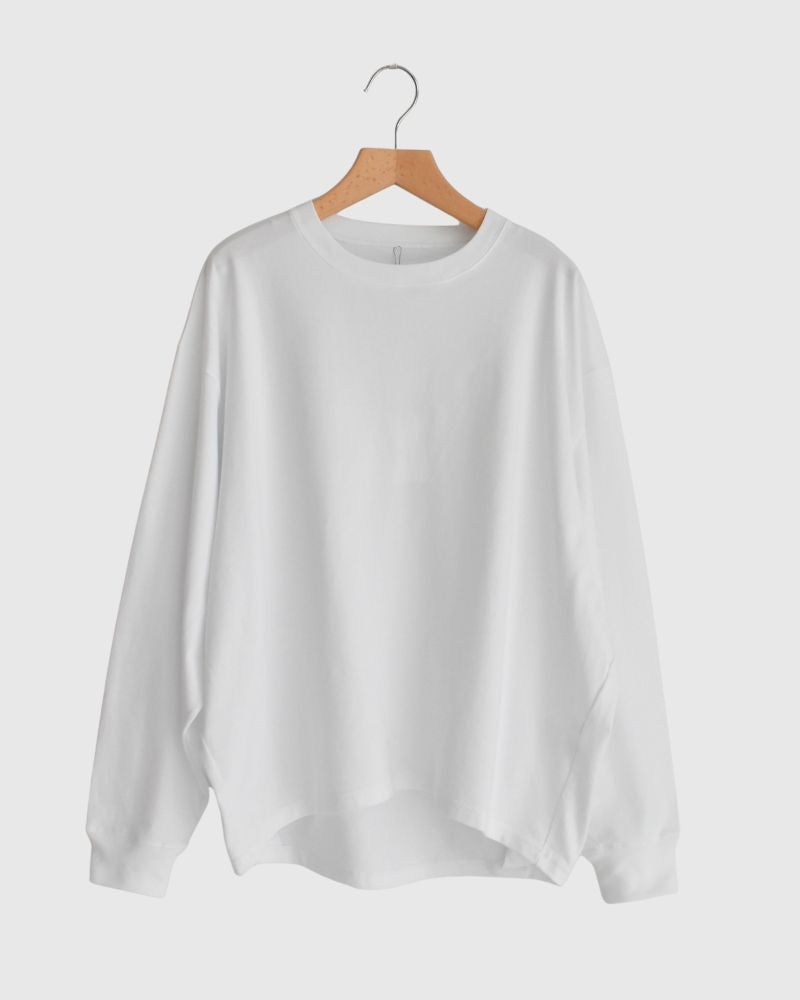 Tuck Cocoon T-shirt in White