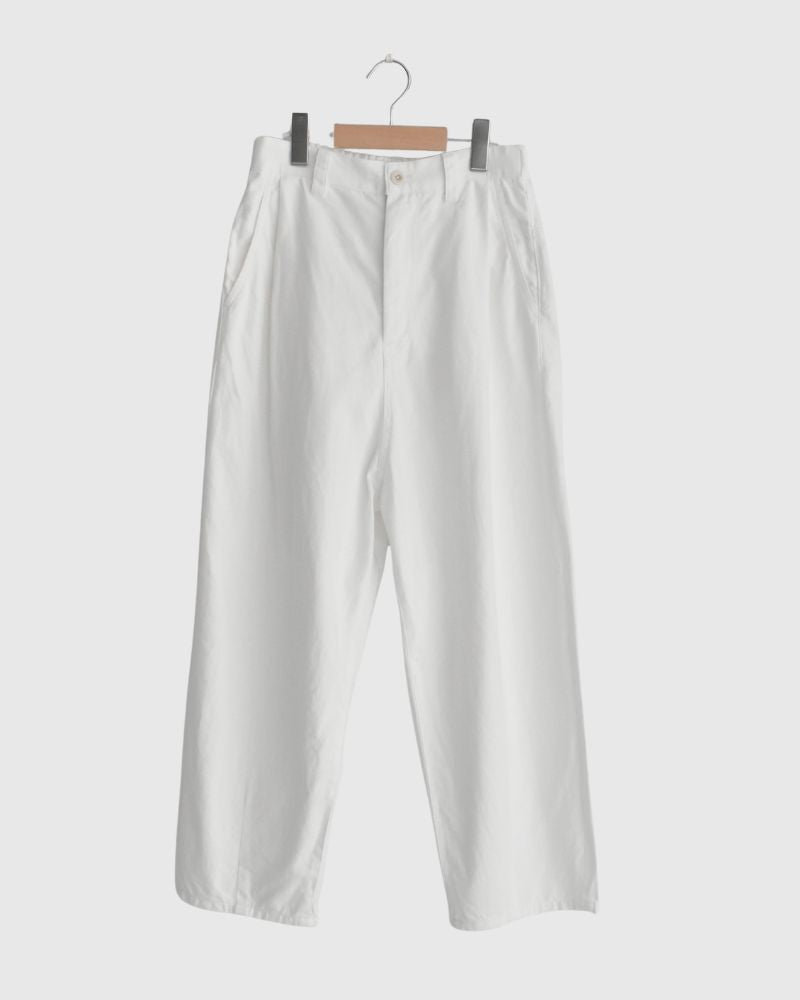 Cocoon Tapered Pants (DENIM) in White