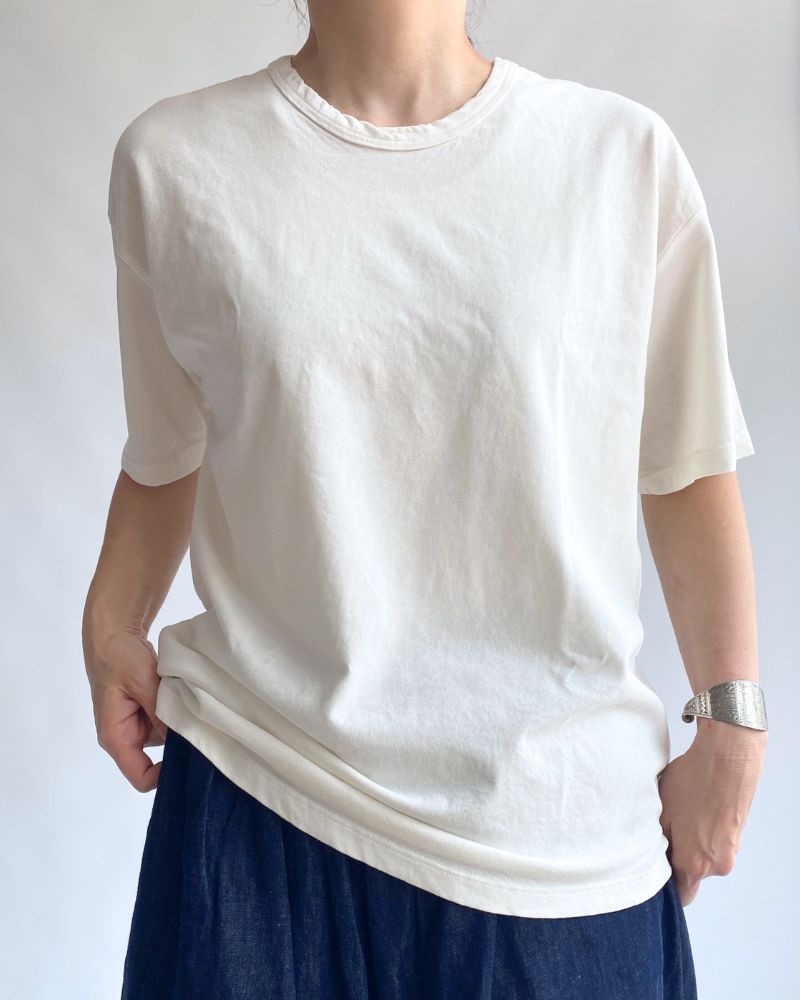 HIGH TWIST TWILL PULLOVER in White