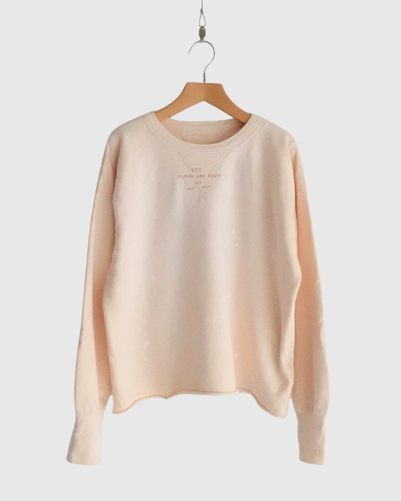 Vintage Sweat Double Gusset Pullover in White
