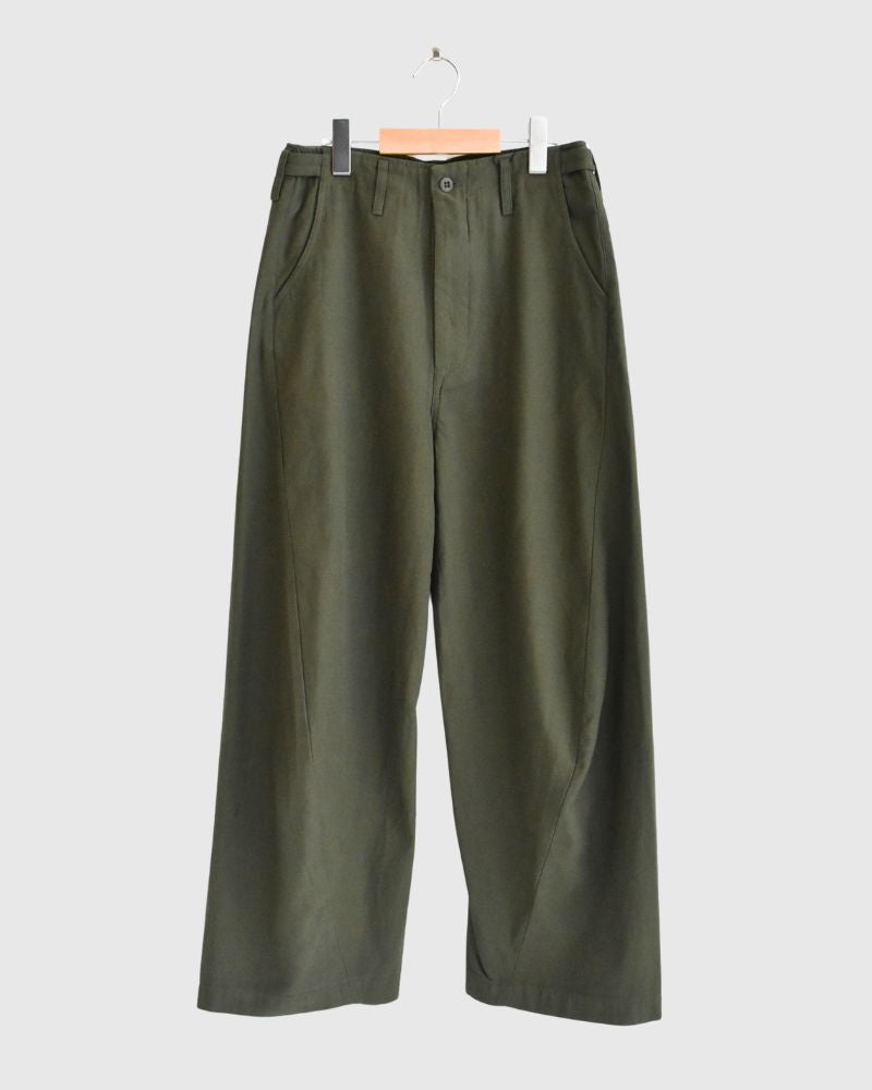Twisted Fatigue Trousers in Olive